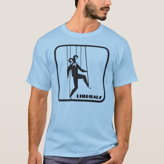 Liberal-Clown-Marionetten-T - Shirt (Vorderseite)