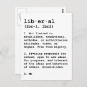 liberal definiert postkarte (Vorne/Hinten)