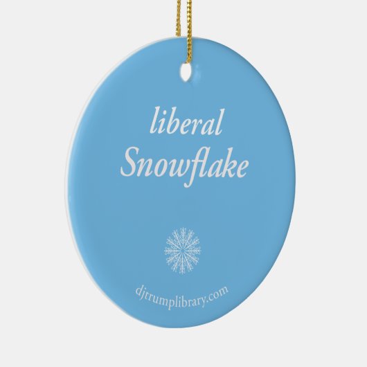 "Liberal Snowflake" Keramik Ornament (Rechts)