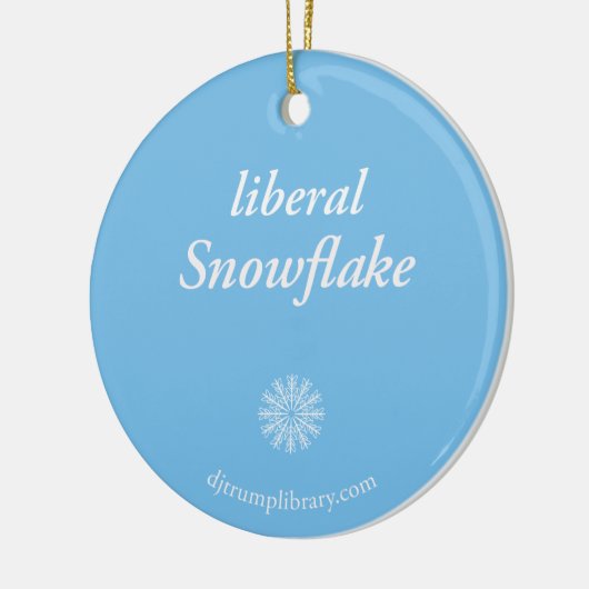 "Liberal Snowflake" Keramik Ornament (Links)