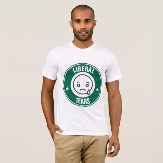 LIBERAL TEARS Funny Conservative T - Shirt (Vorne ganz)