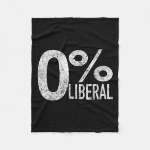 Liberaldemokrat Null Prozent Liberaler Pro Trump Fleecedecke