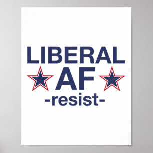 Liberale Af-Resistenz-' Poster