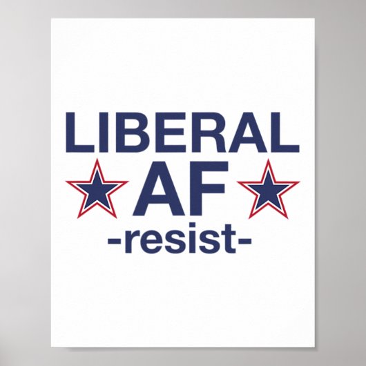 Liberale Af-Resistenz-' Poster (Vorne)