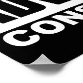 Liberale Beratung: Konservativer Inhalt! Poster (Ecke)