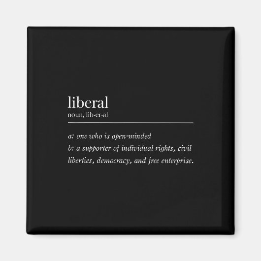 Liberale Definition Magnet (Vorne)
