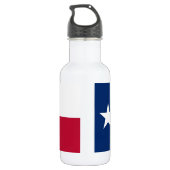 Liberale Flasche des Staates Texas Trinkflasche (Rückseite)