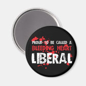 Liberale Herzblutungen Magnet (Vorderseite/Rückseite)