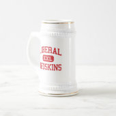 Liberale - Indianer - Highschool - liberales Bierglas (Vorderseite Links)