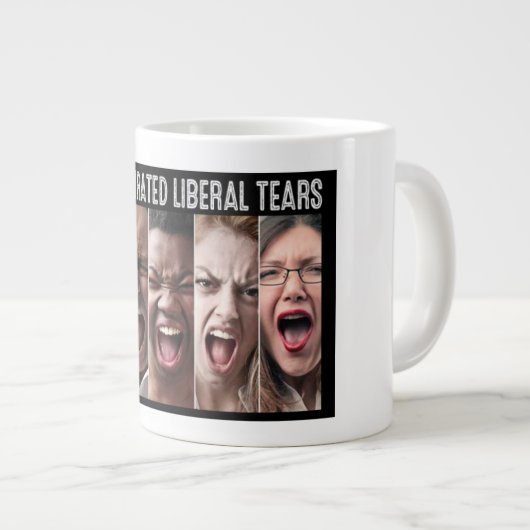 Liberale konzentrierte Tränen - Tasse Big (Vorderseite Rechts)
