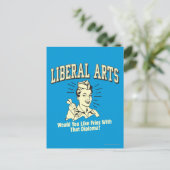 Liberale Kunst: Wie Freunde mit Diploma Postkarte (Stehend Vorderseite)