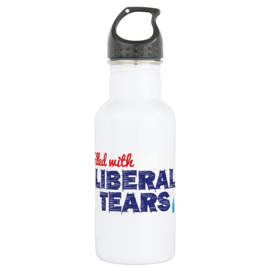 Liberale Risse -- Wasser-Flasche Edelstahlflasche (Vorderseite)