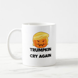 Liberale schreien wieder Trumpkin Halloween Kaffeetasse