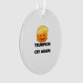Liberale schreien wieder Trumpkin Halloween Ornament (Vorderseite)