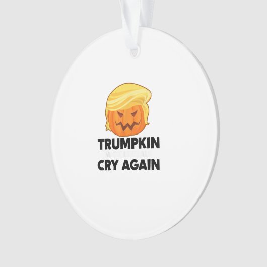 Liberale schreien wieder Trumpkin Halloween Ornament (Vorderseite)