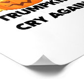 Liberale schreien wieder Trumpkin Halloween Poster (Ecke)