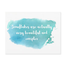 Liberale Snowflake Postcard