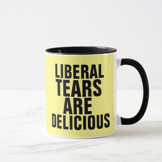 LIBERALE TEARS SIND KÖSTLICHE Kaffeebecher Tasse (Rechts)