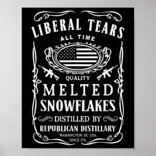 Liberale Tränen Shirt Funny Republikanischer Konse Poster