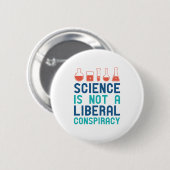 Liberale Verschwörung Button (Vorne & Hinten)