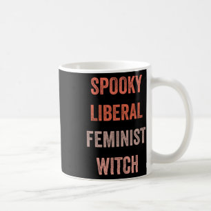 Liberaler Feminist Witch Funny Halloween Outfit Co Kaffeetasse
