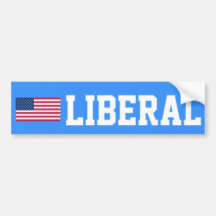 Liberaler Flaggen-Autoaufkleber Autoaufkleber