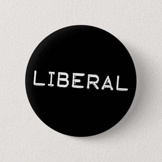 Liberaler Labelband Funny Democrat Button (Vorderseite)