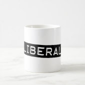 Liberaler Labelband Funny Democrat Kaffeetasse (Mittel)