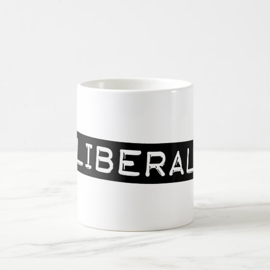 Liberaler Labelband Funny Democrat Kaffeetasse (Mittel)