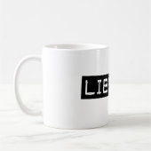 Liberaler Labelband Funny Democrat Kaffeetasse (Links)