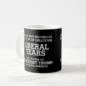 Liberaler Tränen Präsident Trump Kaffeetasse (Vorderseite Links)