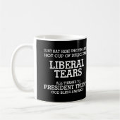 Liberaler Tränen Präsident Trump Kaffeetasse (Links)