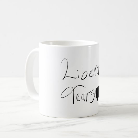 Liberaler zerreißt 11oz mit Esel Kaffeetasse (Vorderseite Links)