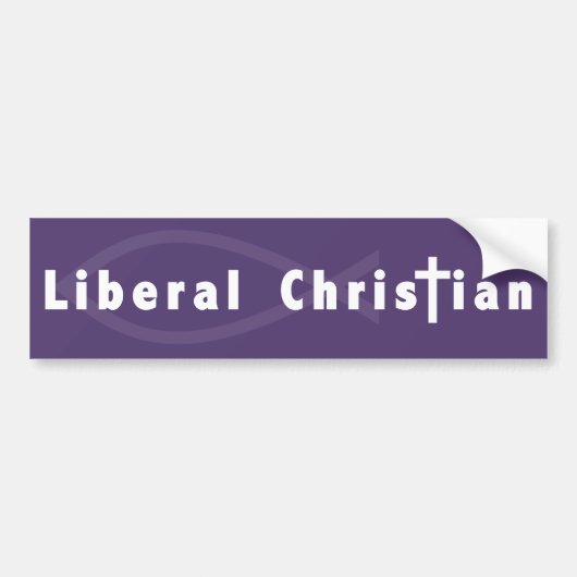 Liberales christliches autoaufkleber (Vorne)