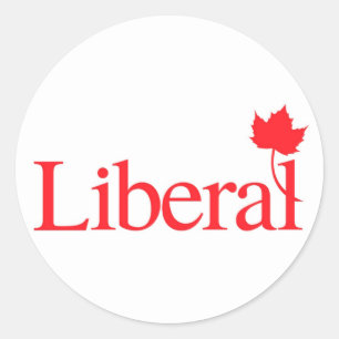 Liberales Party-Logo Runder Aufkleber