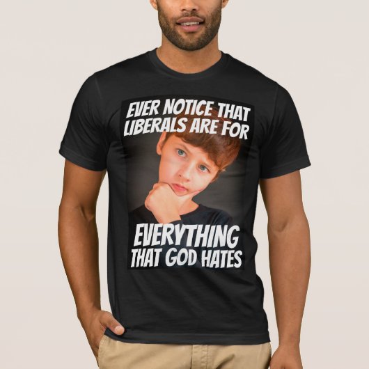 LIBERALISMUS = ALLES, WAS GOTT T - SHIRT HAT (Vorderseite)