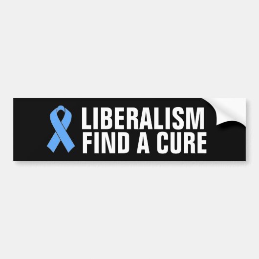 LIBERALISMUS FINDET EINEN KURZEN AUTOAUFKLEBER (Vorne)