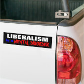 LIBERALISMUS, GEISTESSTÖRUNG, ist a Autoaufkleber (Auf Lkw)