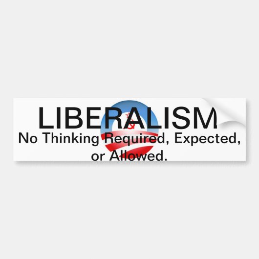 Liberalismus II Autoaufkleber (Vorne)