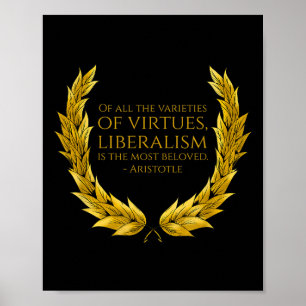 Liberalismus ist das Geliebteste - Griechische Phi Poster