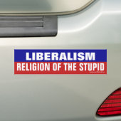 Liberalismus ist die Religion vom dummen Autoaufkleber (Auf Auto)