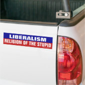 Liberalismus ist die Religion vom dummen Autoaufkleber (Auf Lkw)