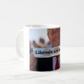 Liberalismus ist dumm kaffeetasse (Vorderseite Links)