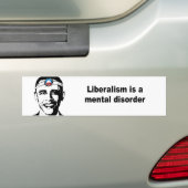 Liberalismus ist eine Geistesstörung Autoaufkleber (Auf Auto)