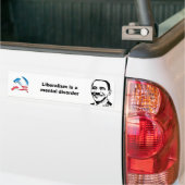 Liberalismus ist eine Geistesstörung Autoaufkleber (Auf Lkw)