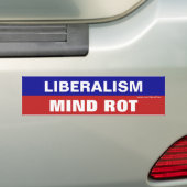 Liberalismus ist Mind Rot Autoaufkleber (Auf Auto)