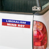 Liberalismus ist Mind Rot Autoaufkleber (Auf Lkw)
