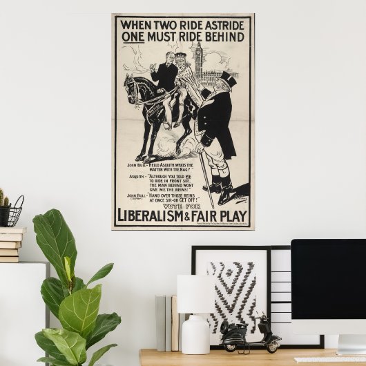 Liberalismus und Fairness Poster (Heimbüro)