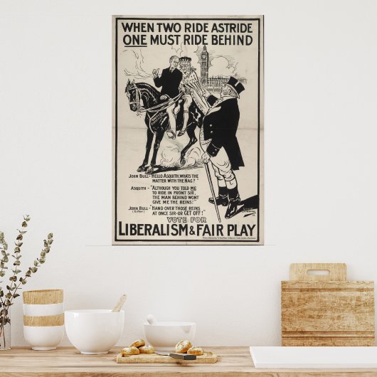 Liberalismus und Fairness Poster (Küche)