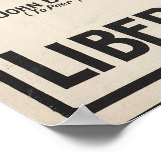 Liberalismus und Fairness Poster (Ecke)